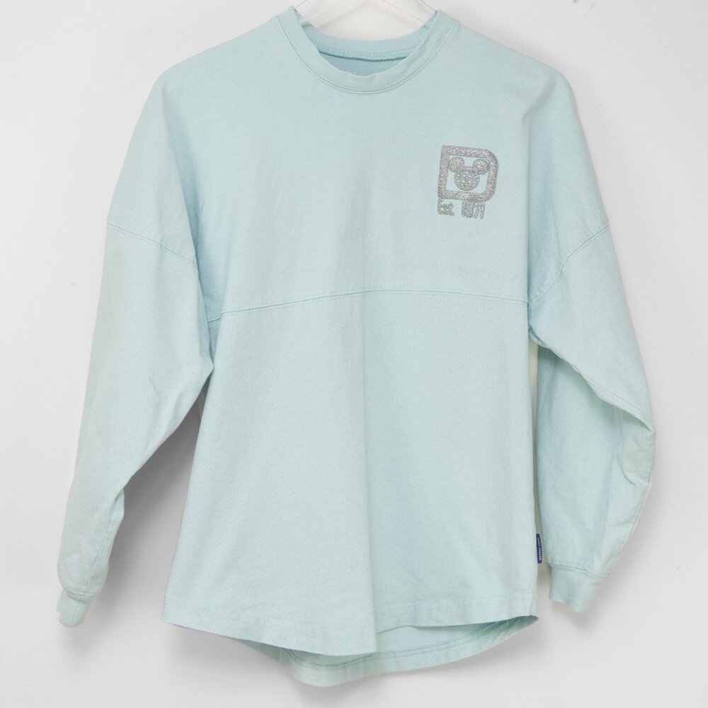 Walt Disney World Arendelle Spirit Jersey Filter Silver Aqua Blue Size XS - Picture 2 of 7